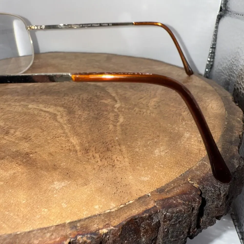 Horizon Eyewear Port Eyeglass Frames 55-19-142 Gold Wire Aviator‎ Style